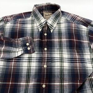 Woolrich Shirt Mens XL Button Down Long Sleeve Multi Plaid Pocket Outdoor Casual